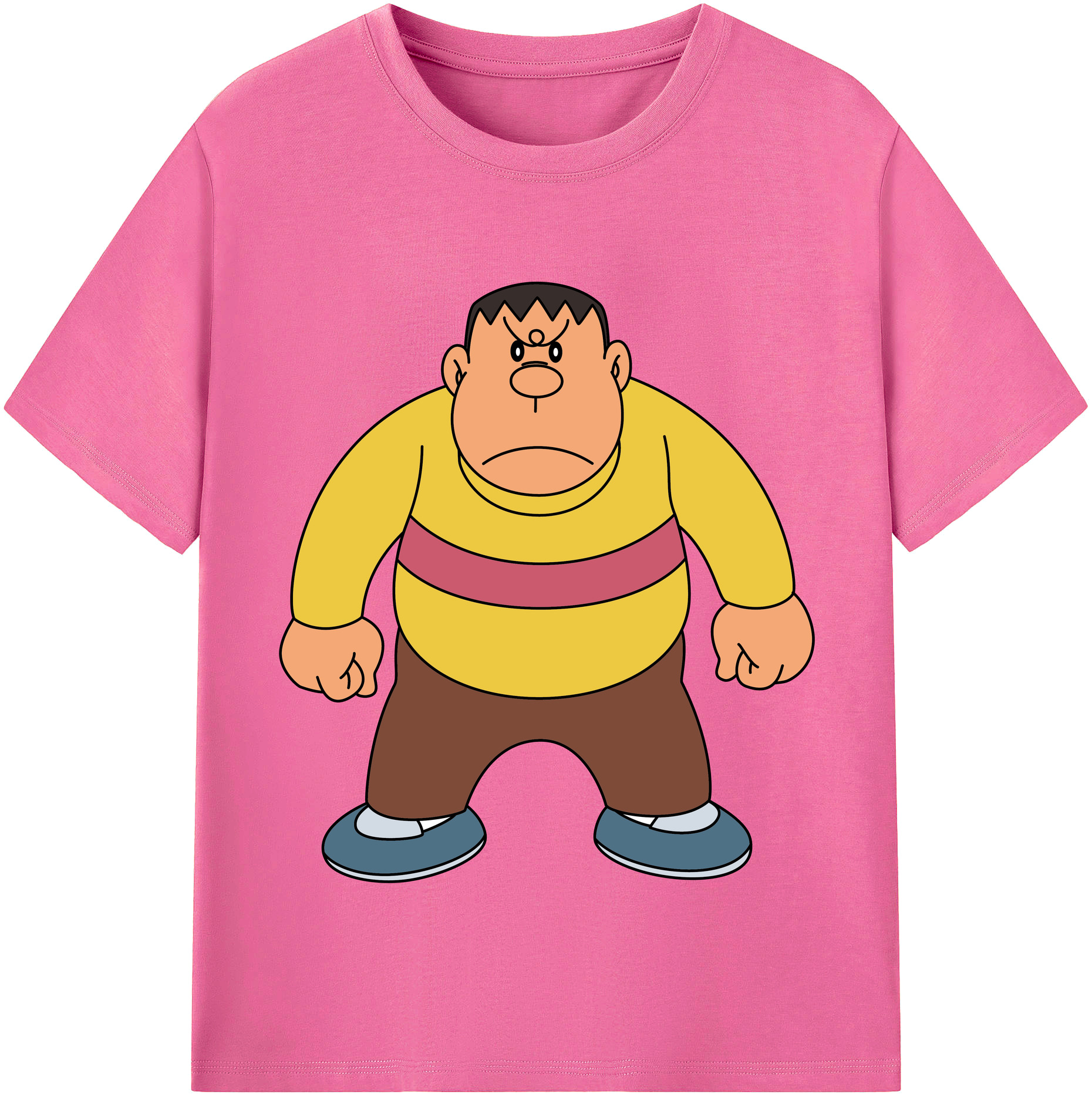 （画像用） ドラえもん 剛田武 Doraemon Gouta Takeshi レディースカジュアルプリントTシャツ（綿100％）